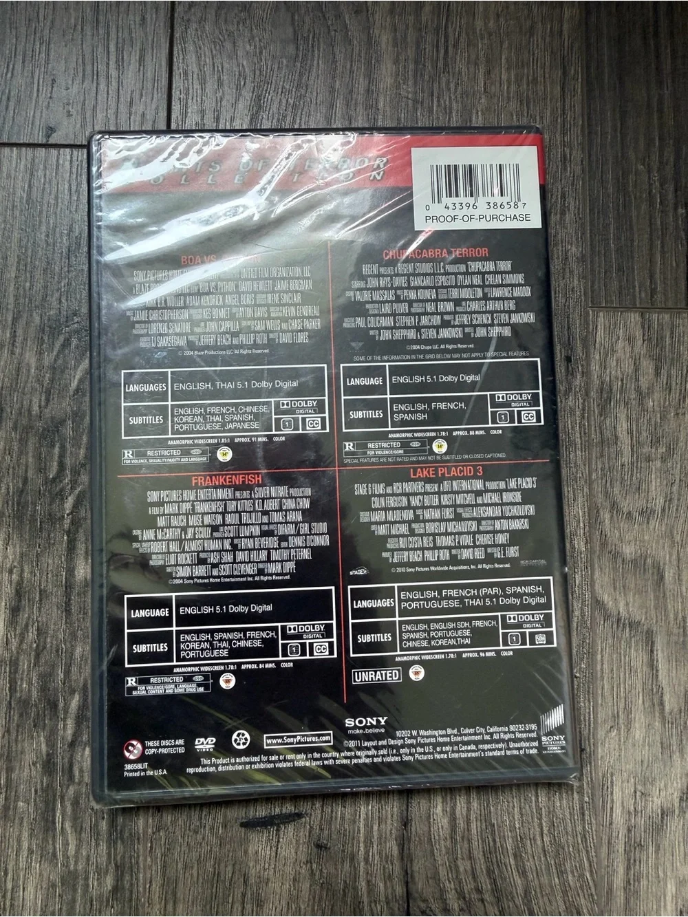 Sony Horror Monster DVD Collection